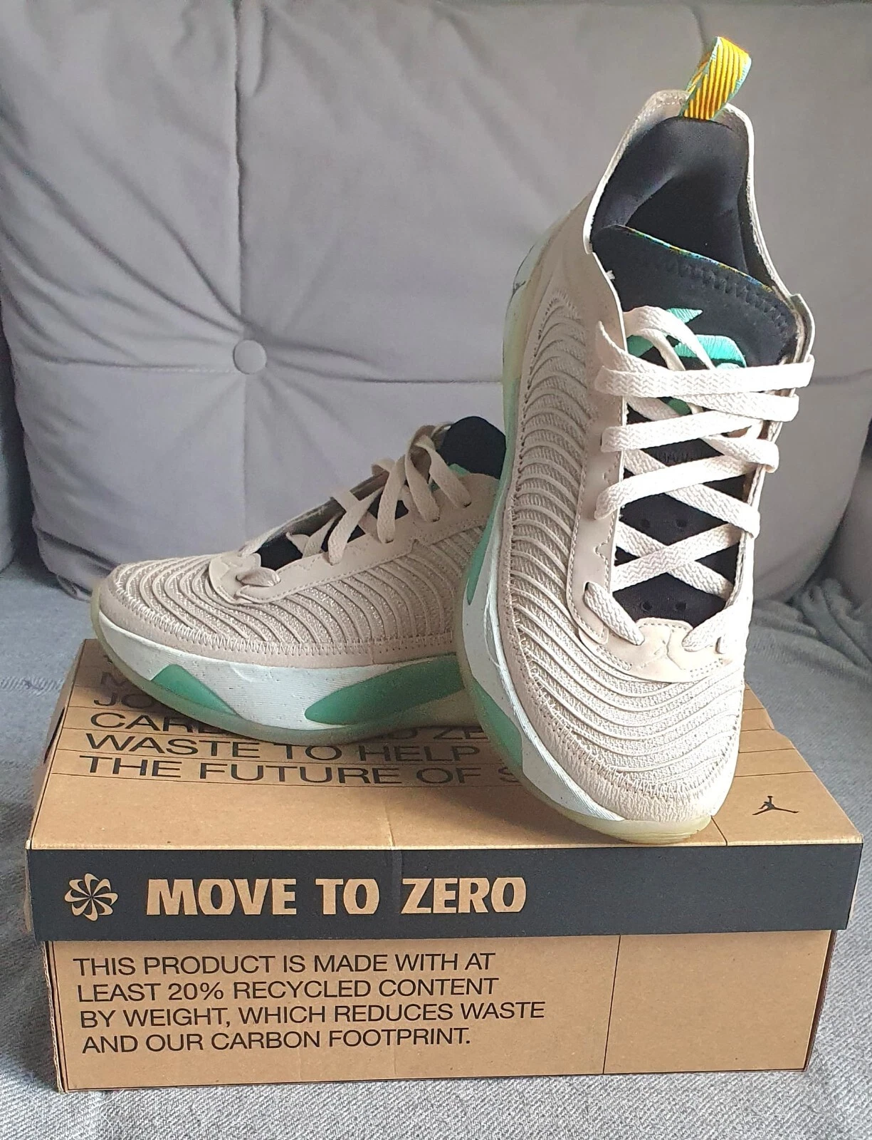 Scarpe da basket Nike Jordan Luka 1 sneakers Light Orewood marrone menta chiaro UK8