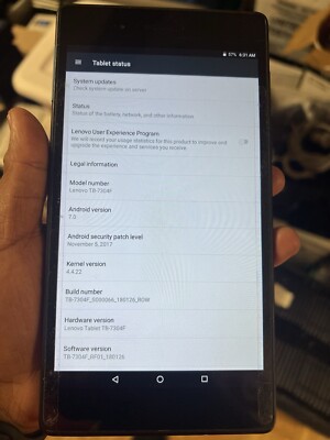 Lenovo Tab 7 Essential TB-7304F Wi-Fi 8GB Black Android Tablet QTY