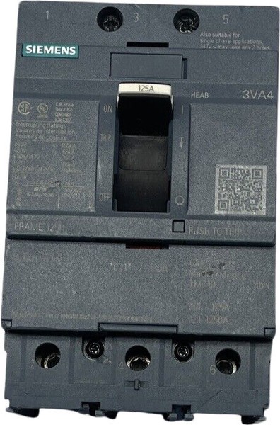 Disjoncteur SIEMENS 3VA4180-4ED34-0AA0 – 3 Pôles, 80 A, 600 V AC – Neuf D'origine
