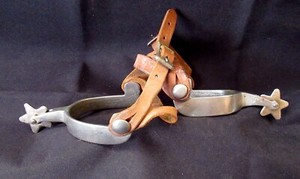 VINTAGE "ANCHOR" BRAND SPURS AND STRAPS