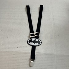 Batman Suspenders Children  s Black Unisex One Size Vintage 1991 DC Comics RARE