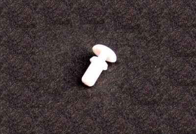 20127 Snap Rivet for Fan Grill, Plastic, White, Set of Four (4)