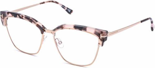Tom Ford TF5547-B 054 Pink Tortoise/Gold Cateye Optical Eyeglass Frame 54-15-140