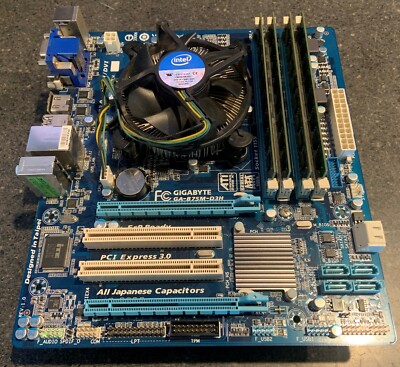 自作デスクトップPC　GIGABYTE GA-B75M-D3H GIGABYTE GA-B75M-D3H Motherboard w/ Core i3-2120 CPU & 16GB