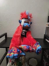 Kipp Brothers Mohawk Monkey Plush ' Coolest Kid Ever' NWT 24"