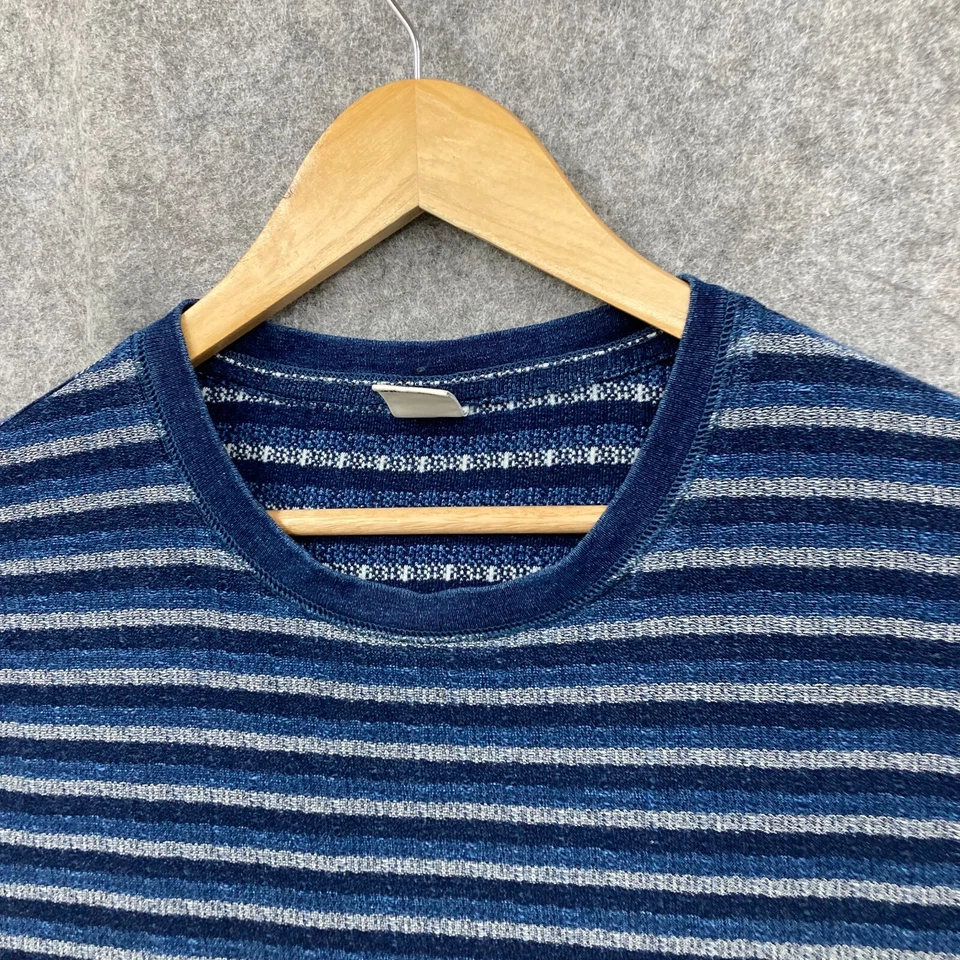 Deus ex Machina T-Shirt Mens M Medium Blue Striped Short Sleeve Cotton 19427 - Image 3 of 4