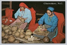 Clay Bowls Oconaluftee Indian Village North Carolina Postcard