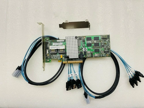 IBM M5015/LSI MegaRAID SAS 9260-8i SATA/SAS Controller 6G PCIe x8 + 2*SATA cable - Picture 1 of 7