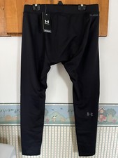 Mens Under Armour Coldgear Base 3.0 Fitted Leggings Black 2XL