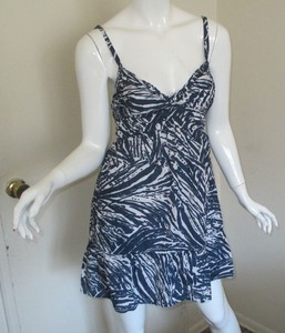 navy and white sundress