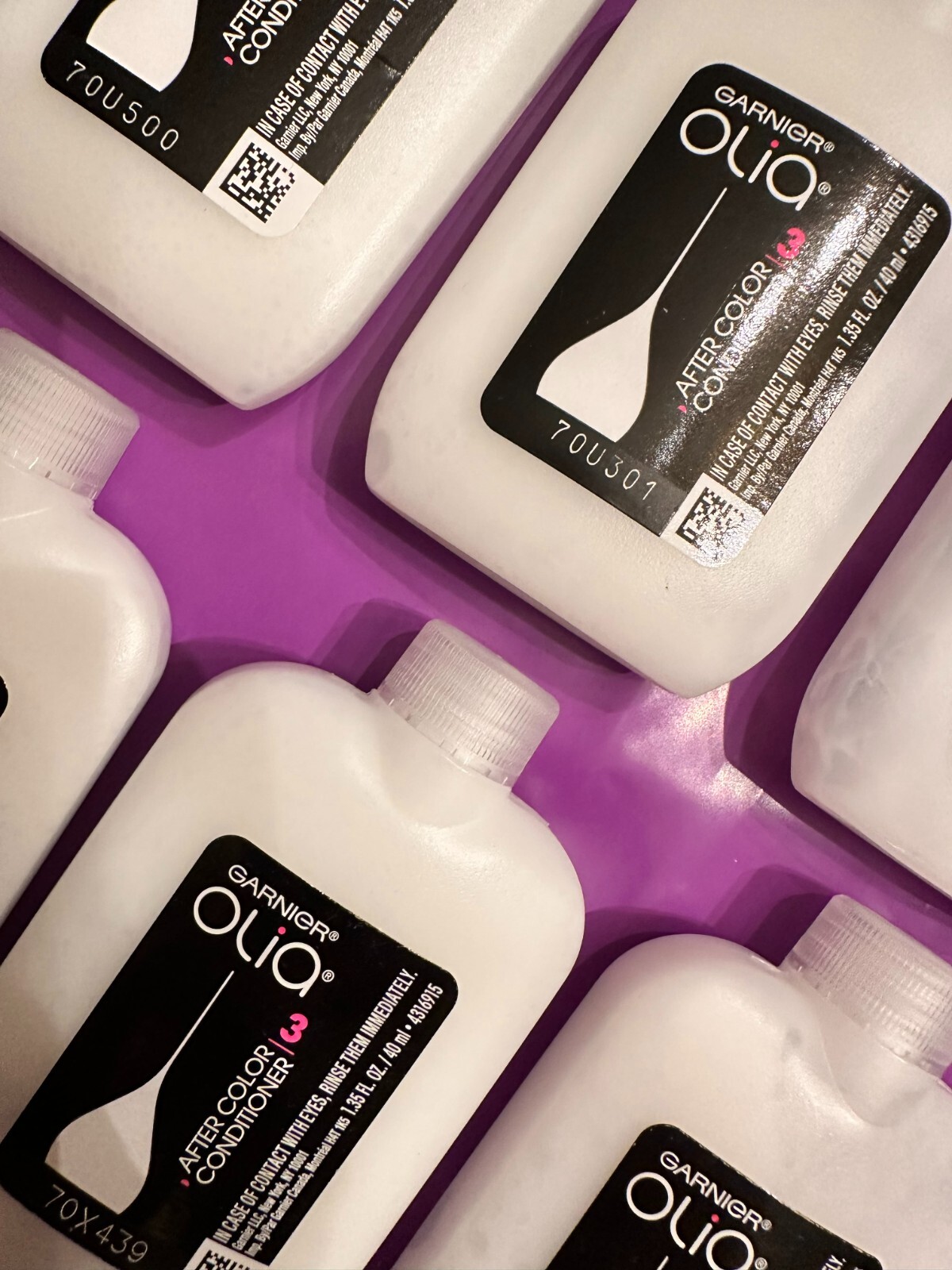 6 Garnier Olia AFTER hair color CONDITIONER treatment 3 step 1.35 oz