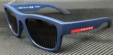 PRADA LINEA ROSSA PS 01ZS TFY06F Blue Grey Men's 56 mm Sunglasses