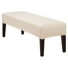 Stretch Dining Bench Covers Washable Anti Dust Durable Bench Cushion Covers J...