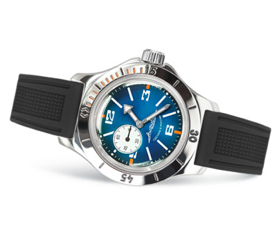 VOSTOK 12072B BLUE AUTOMATIK RUSSIAN WATCH TAUCHERUHR SMALL SECOND 20 ATM DE
