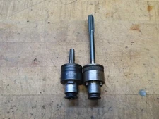 2pc Bilz quick change Torque control size 1 pipe tap adapters 1/8 & 1/8 LS=1/4"