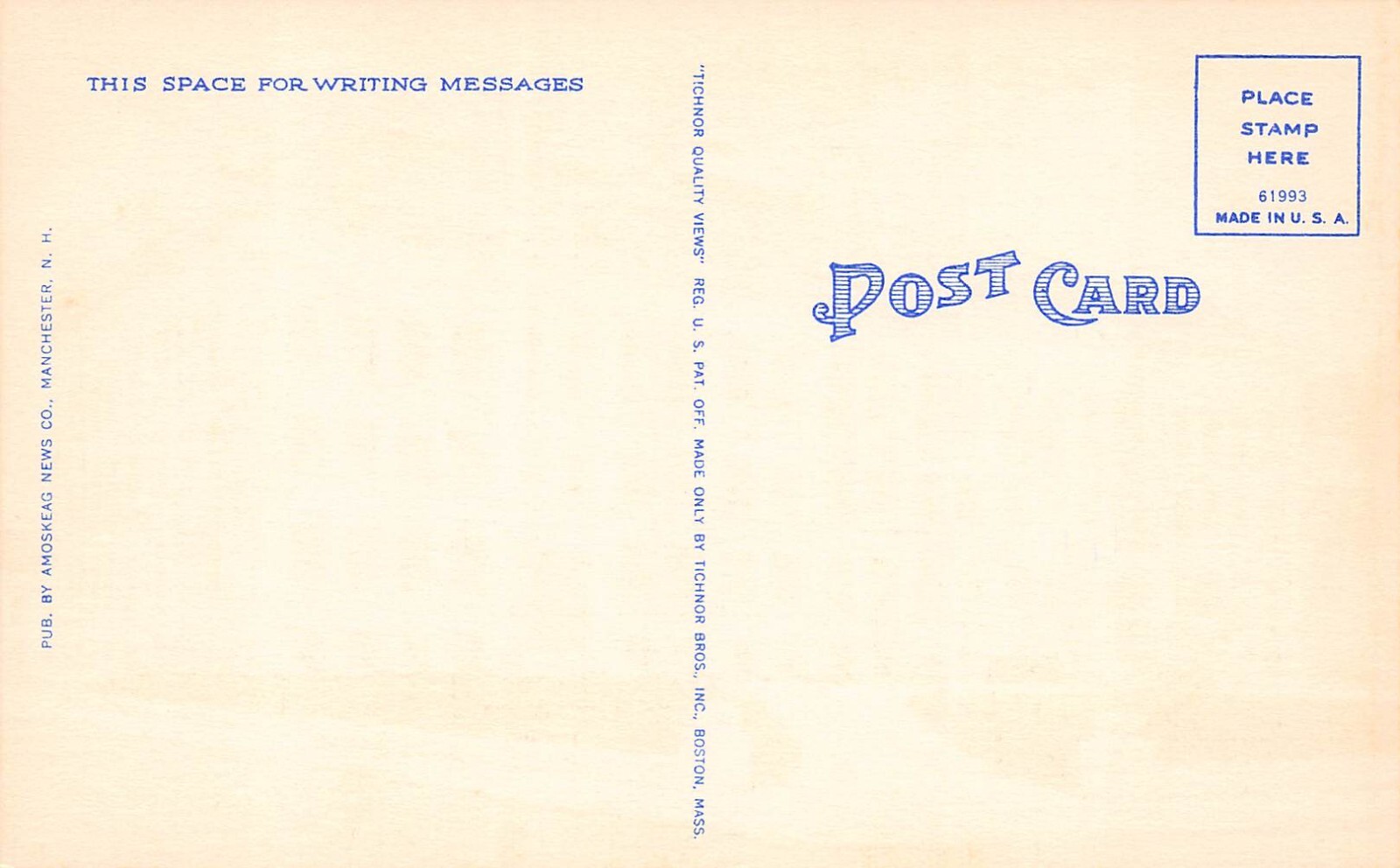 Central Classical High School Building Manchester New Hampshire Vtg