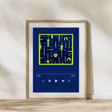 Abstract Paint Make Up Cosmetic Playlist Art Digital Wall Art Poster Decor