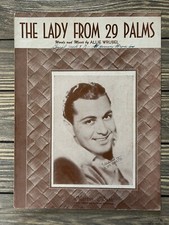 Vintage 1947 And The Lady From 29 Palms Sheet Music Allie Wrubel  Vintage 1947 And The Lady From 29 Palms Sheet Music Allie Wrubel 