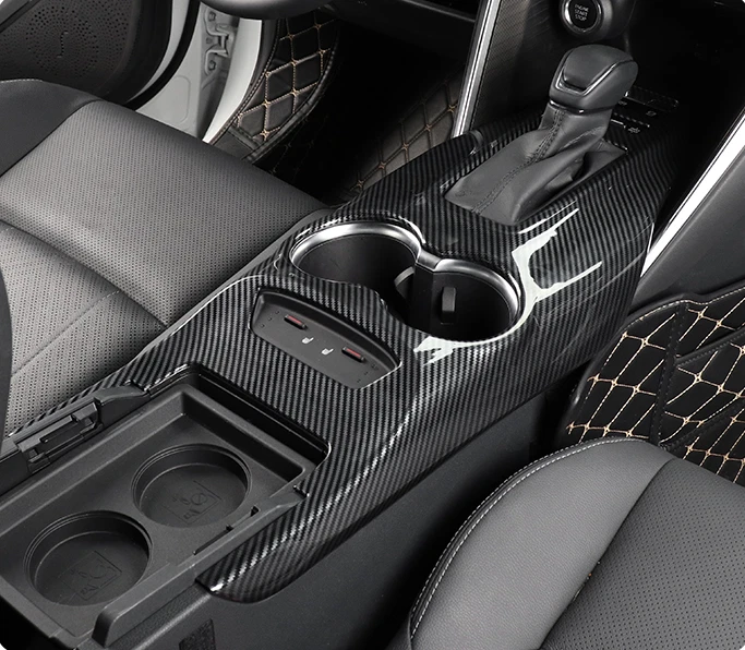 For Toyota Venza 2021-2024 Carbon Fiber Style Central Console Gear Shift Panel - Изображение 4 из 4