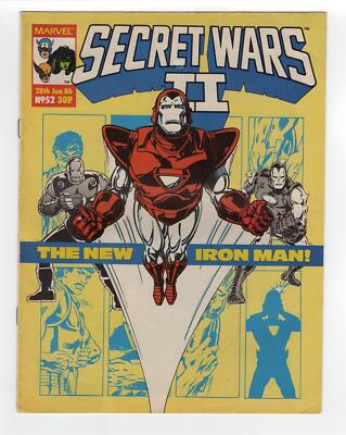 1985 MARVEL SUPER HEROES SECRET WARS II #3 GREAT IRON MAN #200 COVER KEY RARE UK