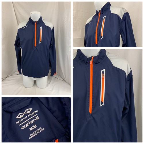 Snake Eyes Golf Jacket M Blue 1/4 Zip 