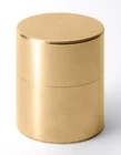 Japanese Handicraft Airtight Brass Caddy for Tea Leaf 400g from Kaikado in Kyoto