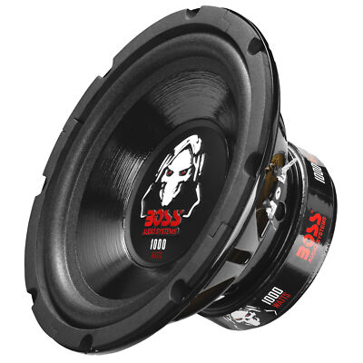 BOSS Audio Systems P80DVC 8” 1000 W Car Subwoofer Dual Ohm Voice Coil  791489124584|