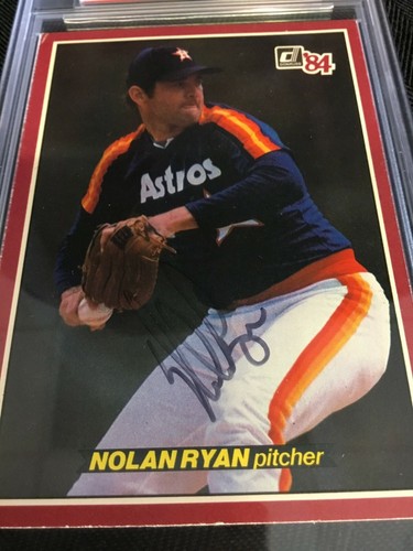 1984 DONRUSS JUMBO ACTION ALL STAR NOLAN RYAN HOF SIGNIERT PSA/DNA AUTO AUTOGRAMM - Bild 3 von 3
