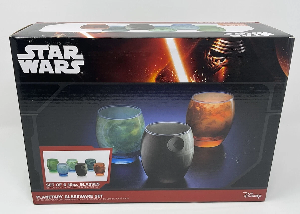 STAR WARS Planetary Glassware Set - THINKGEEK Exclusive - 6 Glasses New in  Box