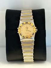 OMEGA Constellation Stainless Steel 18K Yellow Gold Diamond Dial 22mm Watch