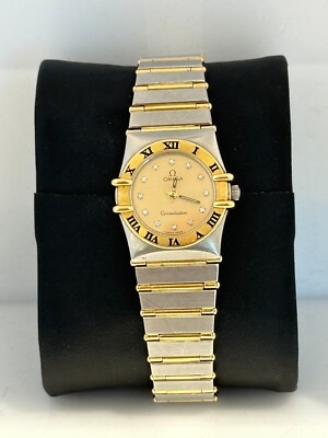 OMEGA Constellation Stainless Steel 18K Yellow Gold Diamond  display picture 3