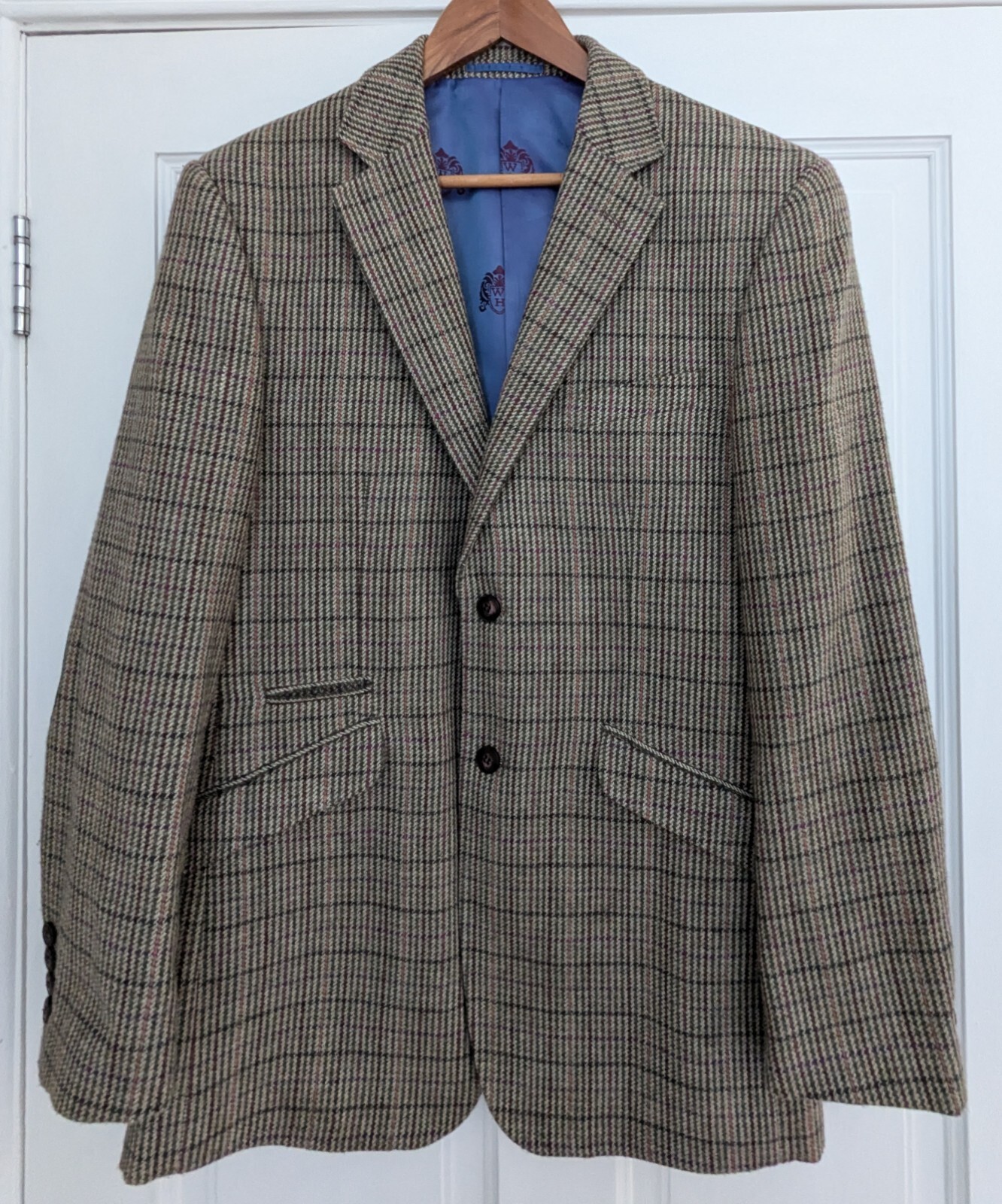 FILA Giacca blazer uomo hacking WILLIAM HUNT Savile Row misto lana ex. cond. 40