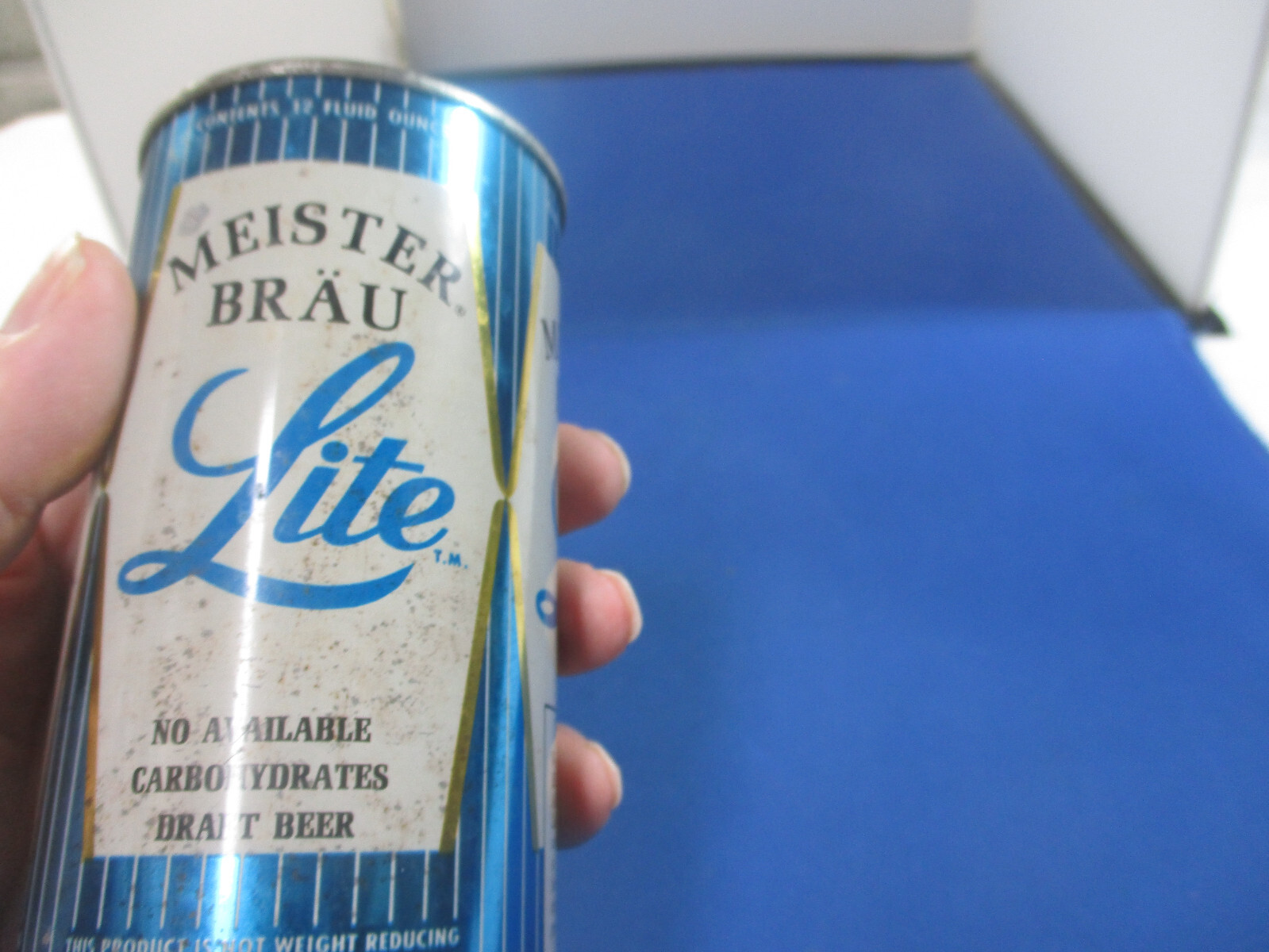 Vintage MEISTER BRÄU LITE JUICE TAB Beer Can Meister Brau Brewing