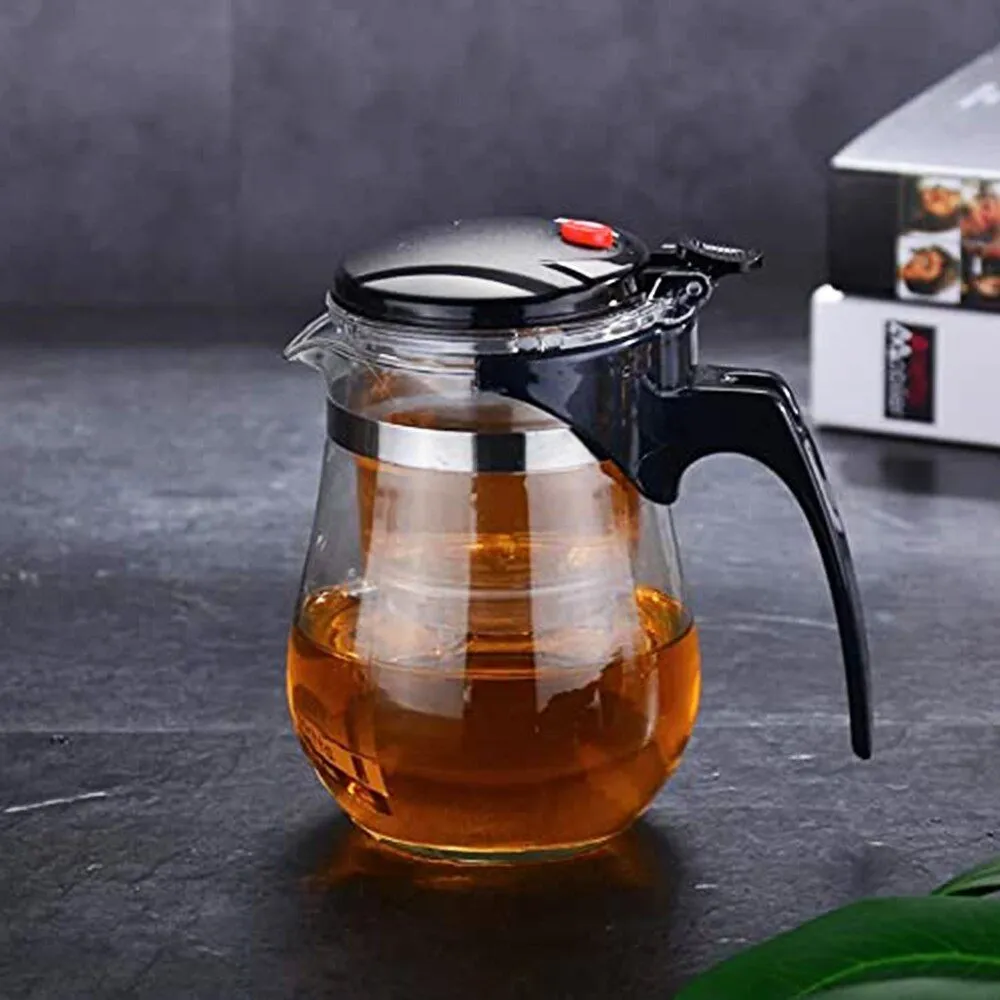 Tea Kettle 500ml Glass Teapot Tea Maker Tea Infuser Filter Tea Strainer Pot