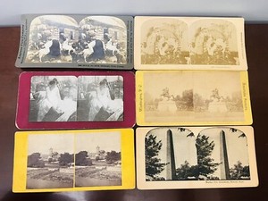 Stereoview Mix Cards Lot Of 6