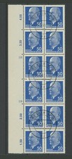 DDR ULBRICHT 937 a X x I Rand-12er-BLOCK gest. m2761