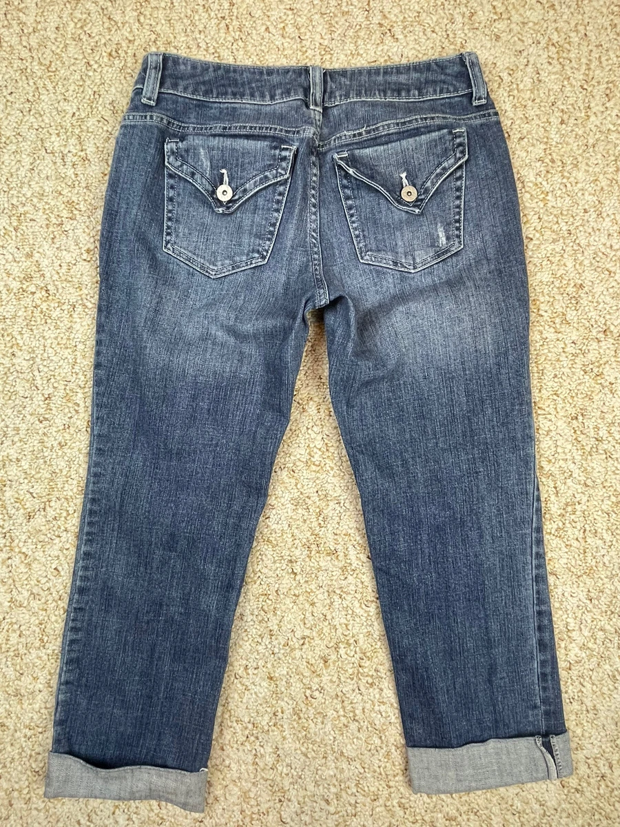 Vera wang shop denim capris