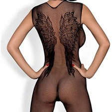 Body Résille Bas Sexy Lingerie Érotique Dentelle Ange Ailes Body X