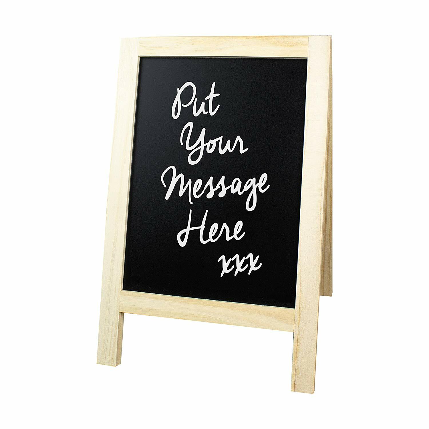 Mini Chalkboard - Double Sided Desk Chalk Board by Global Gizmos
