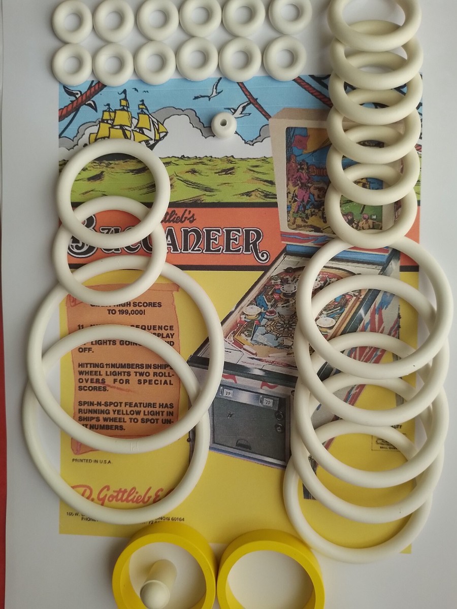 Kit Complet Roue De Chance (Spin Wheel) Pour Flipper Gottlieb - Billes, Ampoules, Élastiques