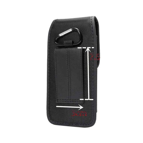Belt Case for Huawei Honor 7C Cover with Card Holder Design in Leather and Ny... - Picture 5 of 6