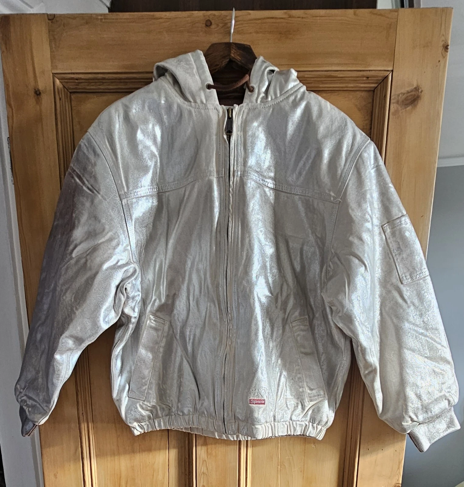 Veste de travail à capuche Supreme MM6 Maison Margiela Foil Naturelle   Taille Petite