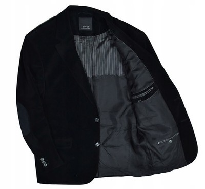 DIGEL Schwarzer Samt Herrenjacke 26