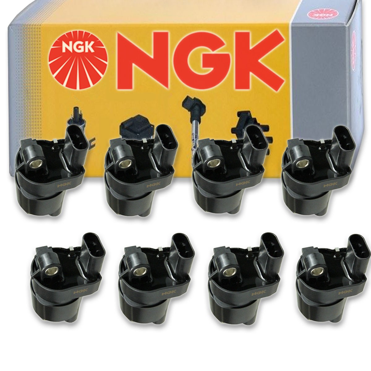 8 pcs NGK Ignition Coil for 2005-2006 Isuzu Ascender 5.3L V8 - Spark Plug za