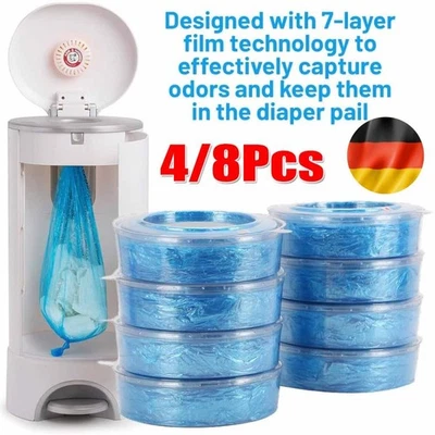 MARKENLOS 4/8 Stück Nachfüllkassette Für Litter Locker II Cat Litter Disposal System TOP!