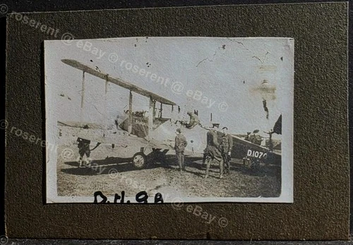 WW1 RFC - a DH 9 named STOCKEXCHANGE - D1070 - original photo 6.5 by 4cm