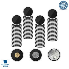 60 Pcs Coin Holders with Adjustable Sponge Rings   Protect  Organize Collect...