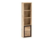 Bad Hängeregal Jolo Hängeschrank schmal 25 cm Massivholz AKazie natur Wandregal