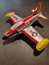 Showa retro tin airplane toy set of 4 a318a7