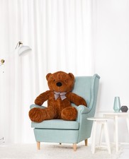 Teddybär Groß XXL (Braun, 130cm) Classico - Plüschbär, Kuschelbär XXL Plüschtier
